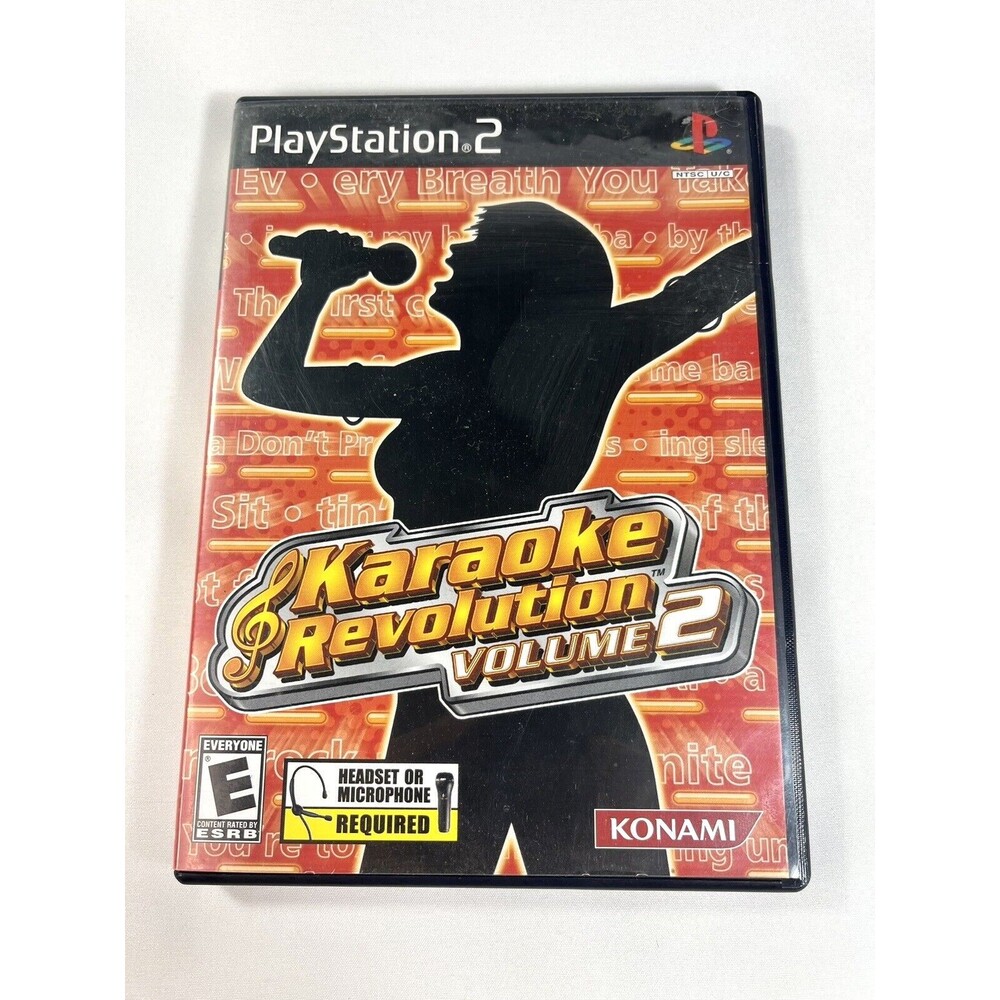 Karaoke Revolution Volume 2 Sony PlayStation 2 2004 Complete with Manual Tested
